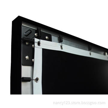 3D fixed frame projection screen with aluminum frame